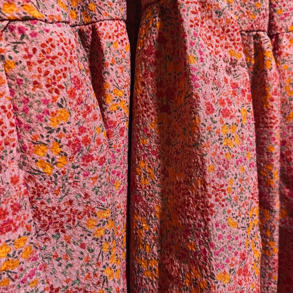 FLOWER DRESS WITH RUFFLES